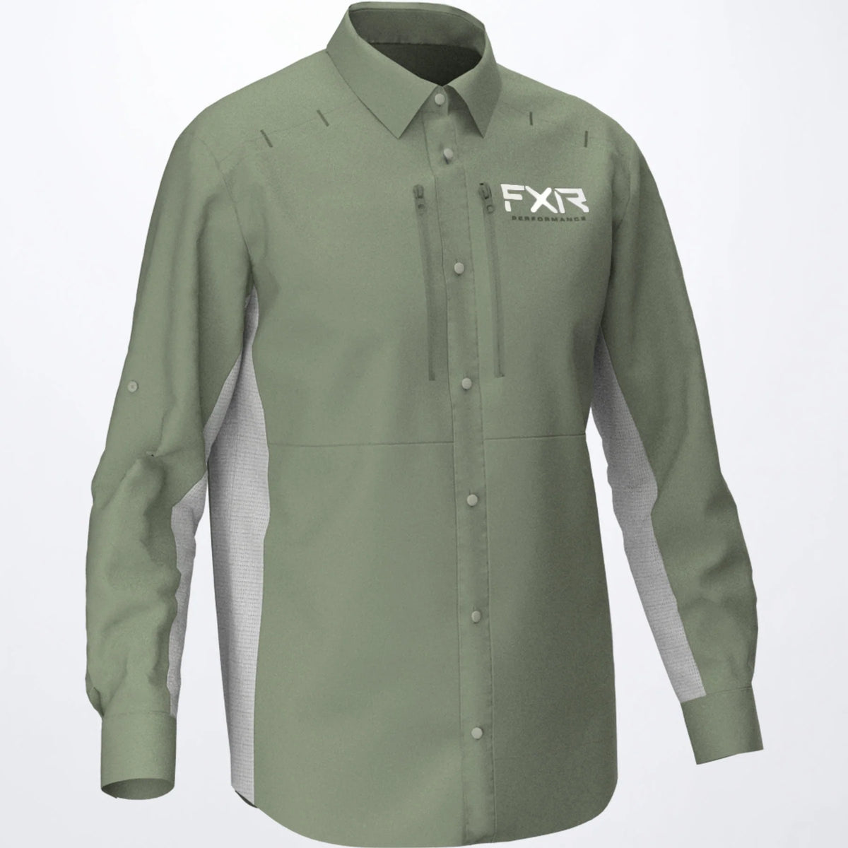 FXR Men's Cast Performance 40+ UPF Long Sleeve Button Up Shirt