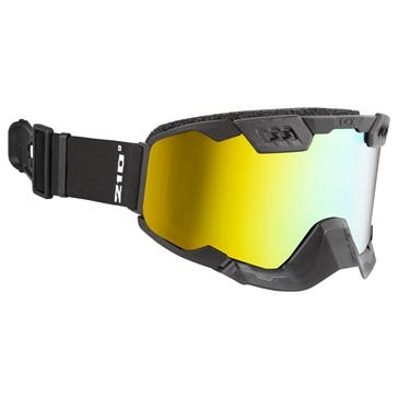 CKX Goggle Winter 210 Trail Matte Black Gold Mirror Dual Lens