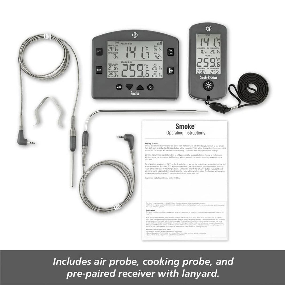 ThermoWorks Smoke Remote BBQ Alarm Thermometer