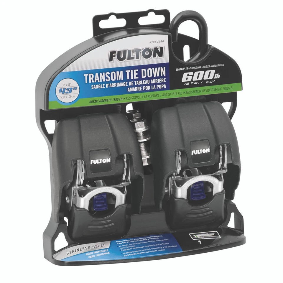 Fulton Marine Retractable Transom Rachet Tie-Down