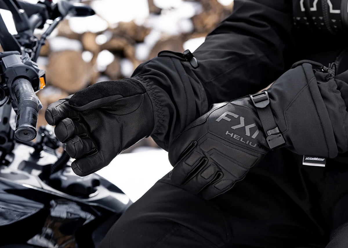 FXR Men's Hybrid Helium Leather Gauntlet Glove
