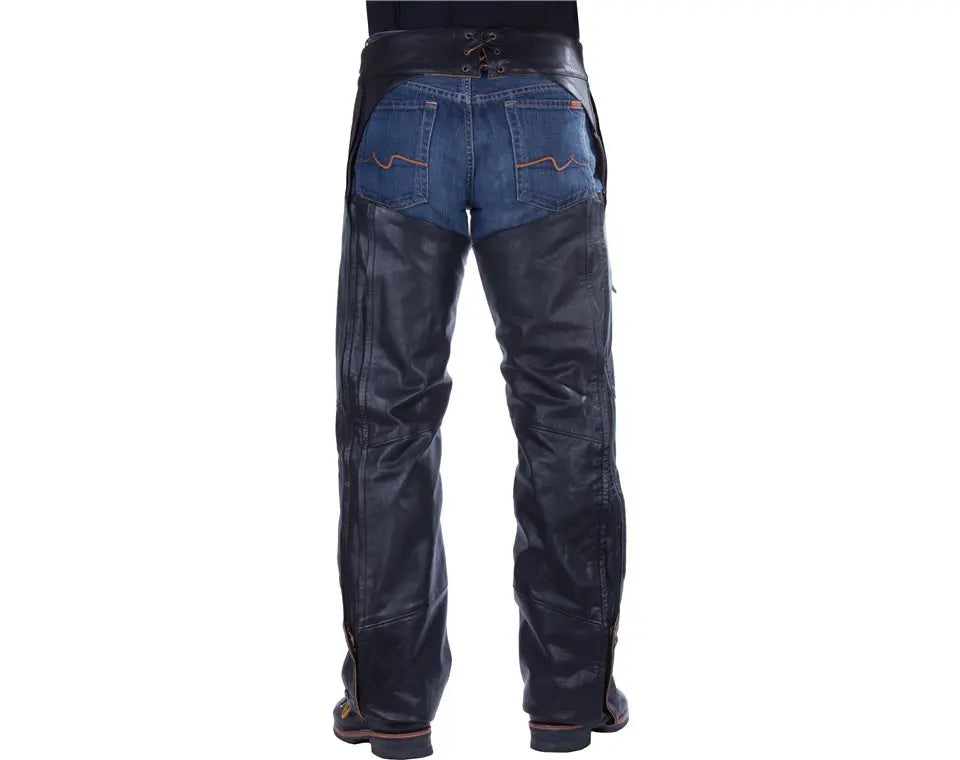 Indian Motorcycle Men's Traditional Leather Chaps