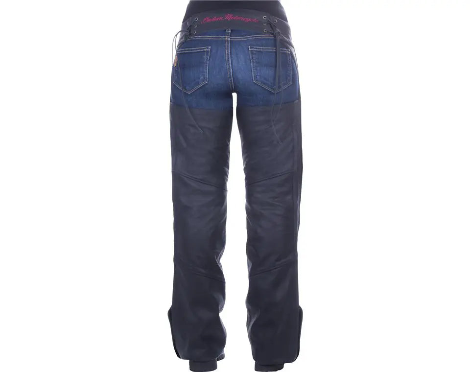 Indian Motorcycle Women's Traditional Leather Chaps, Black