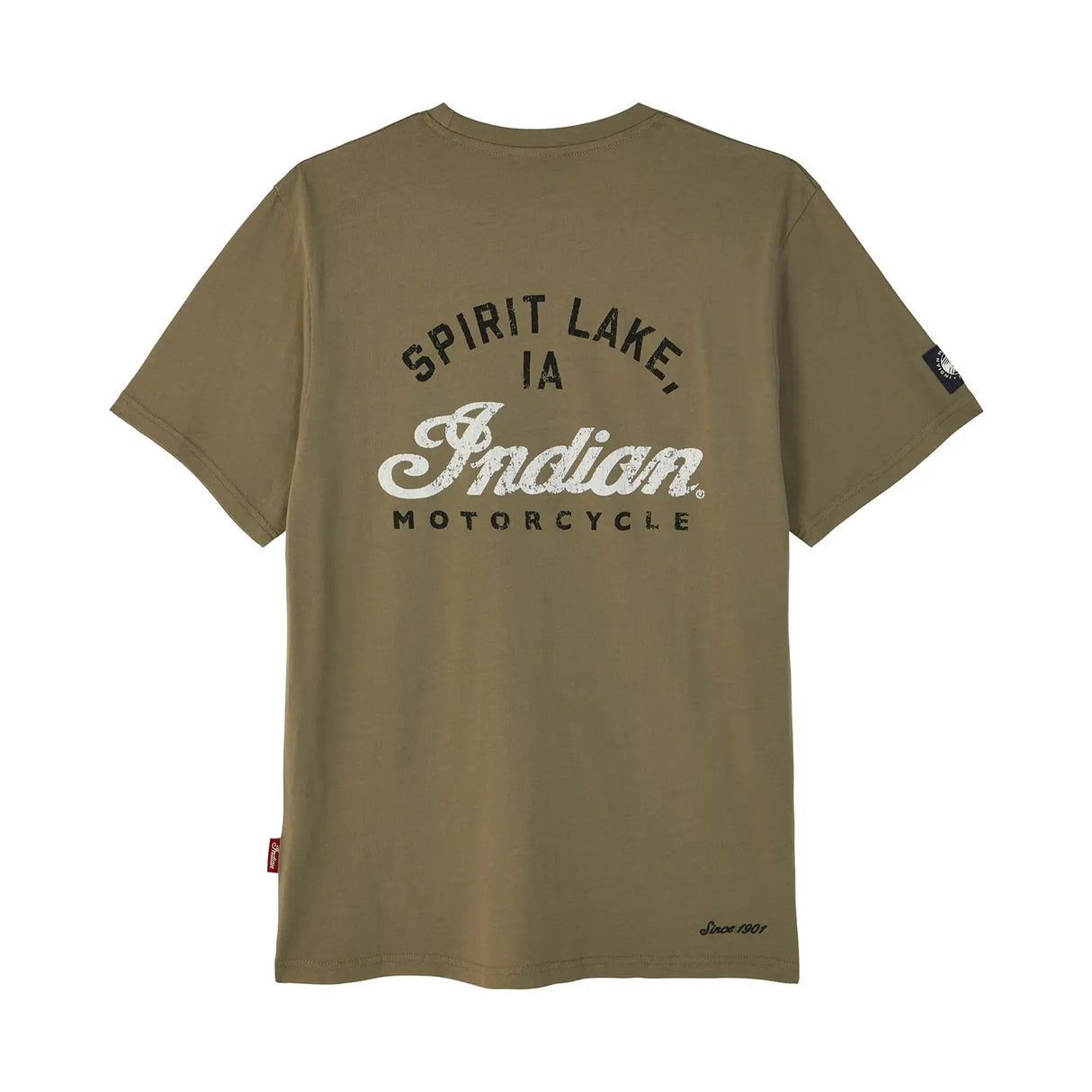 Indian Motorcycle Men's Spirit Lake IA Pocket T-Shirt
