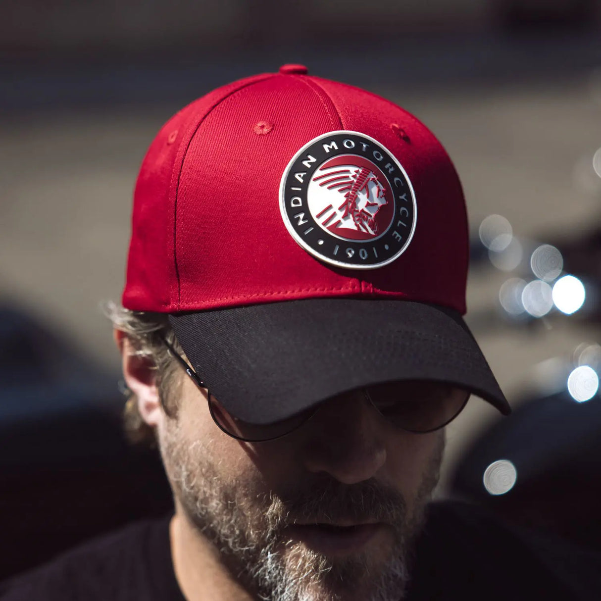 Indian Motorcycle Colorblock Headdress Trucker Cap