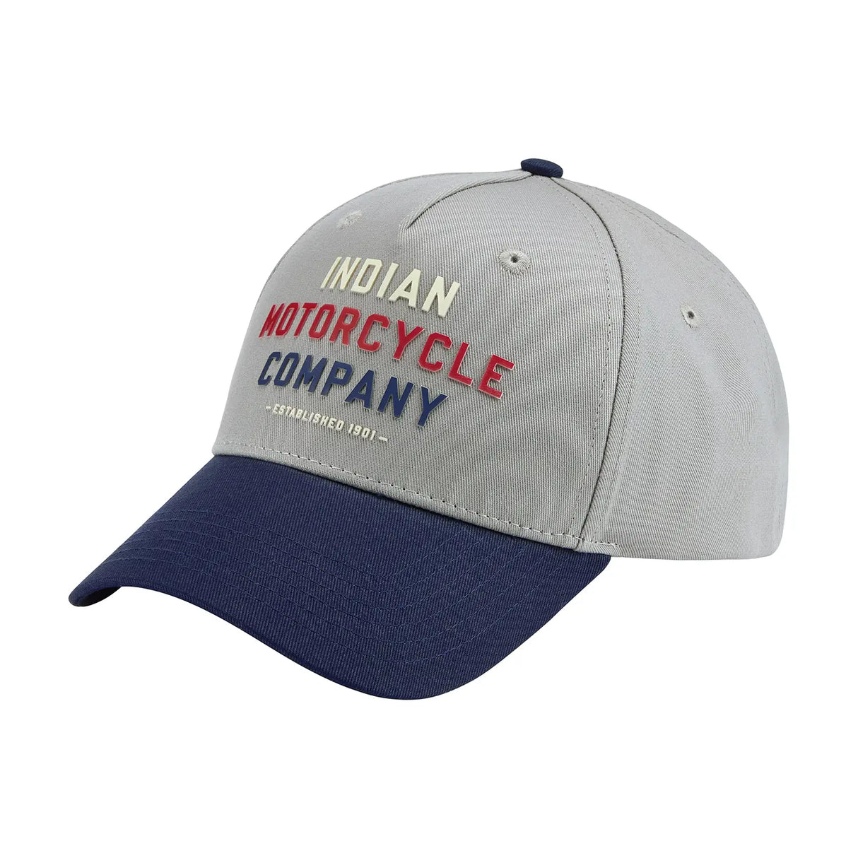 Indian Motorcycle Tri Color Logo Trucker Cap