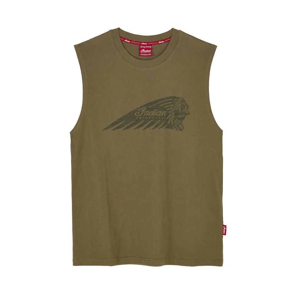 Indian Motorcycle Men's Headdress Print Tank