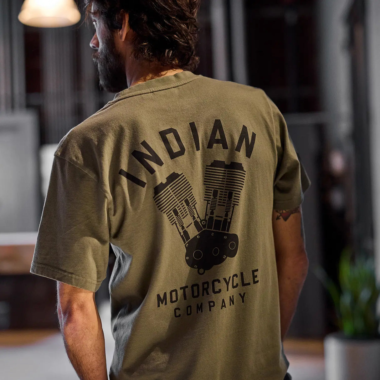 Indian Motorcycle Men's Engine Graphic T-shirt