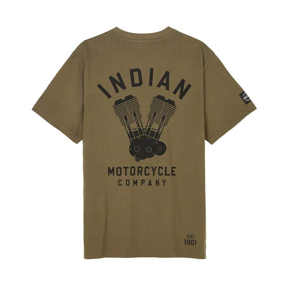 Indian Motorcycle Men's Engine Graphic T-shirt