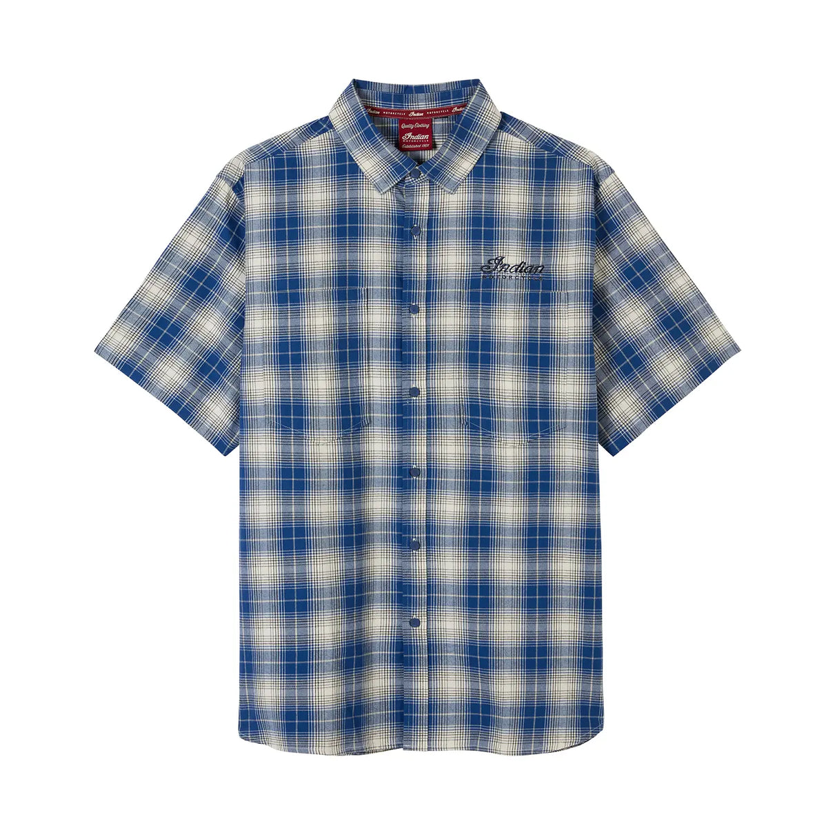 Indian Motorcycle Men's Pasadena Plaid SS Shirt