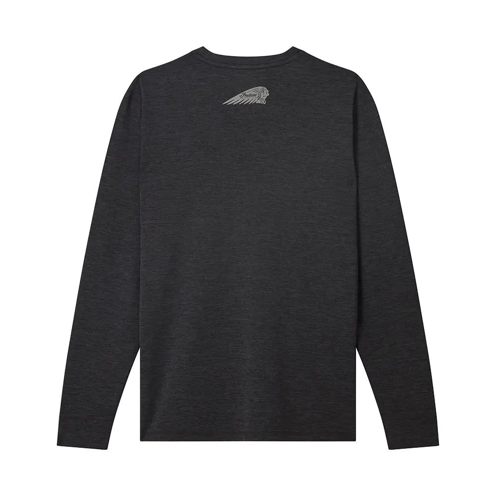 Indian Motorcycle Men's Performance Script Icon Long Sleeve T-Shirt