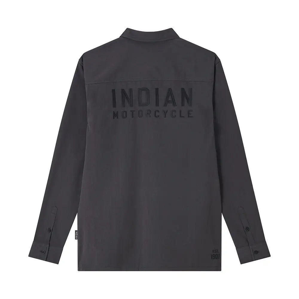 Indian Motorcycle Men's Logo Long Sleeve Shop Shirt