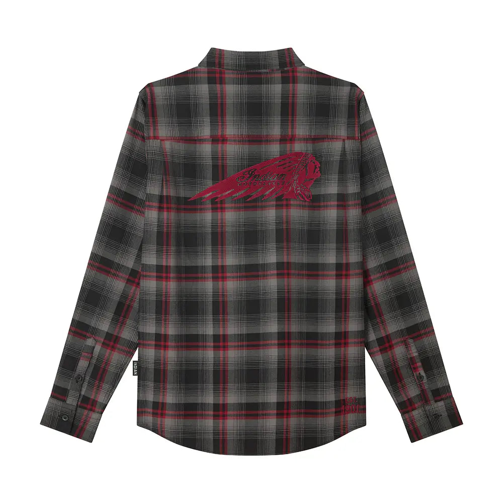 Indian Motorcycle Men's Tacoma Plaid Shirt