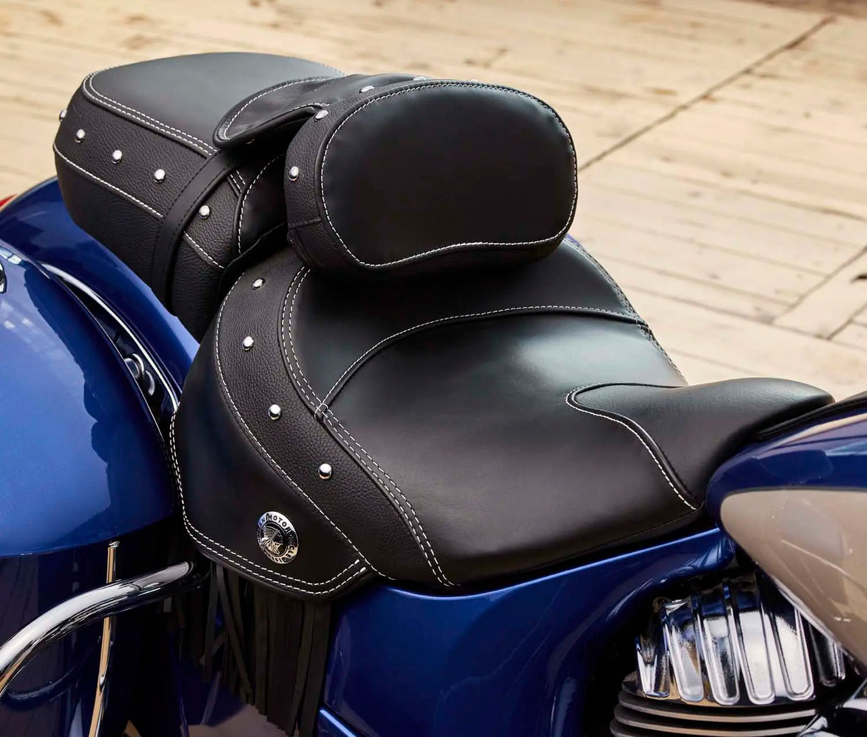 Indian Motorcycle Rider Backrest Pad with Studs