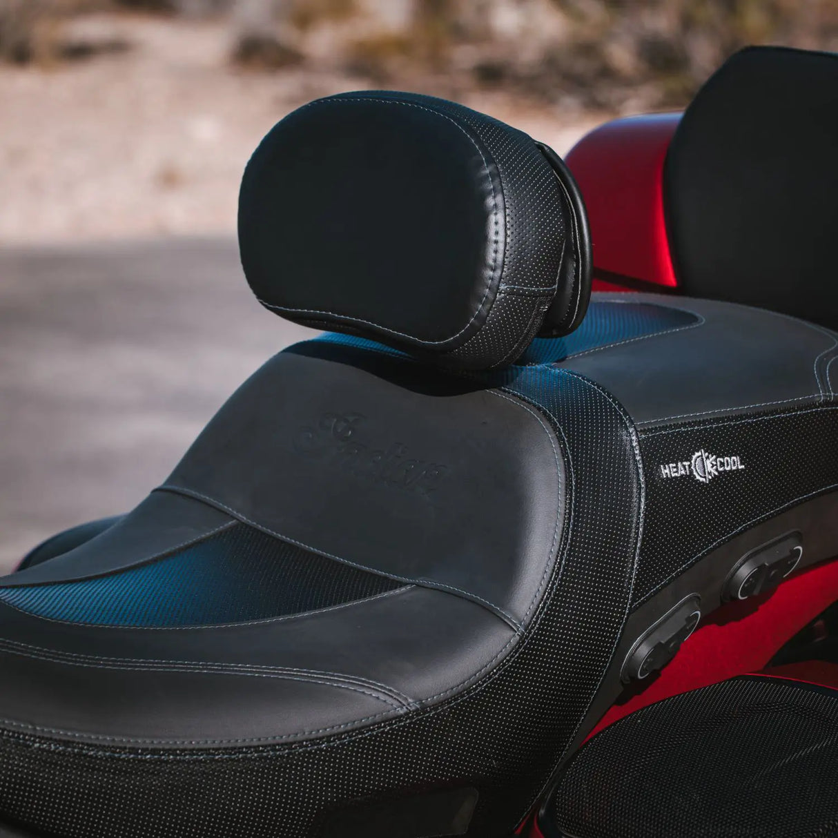Indian Motorcycle Rider Backrest Pad - Vinyl