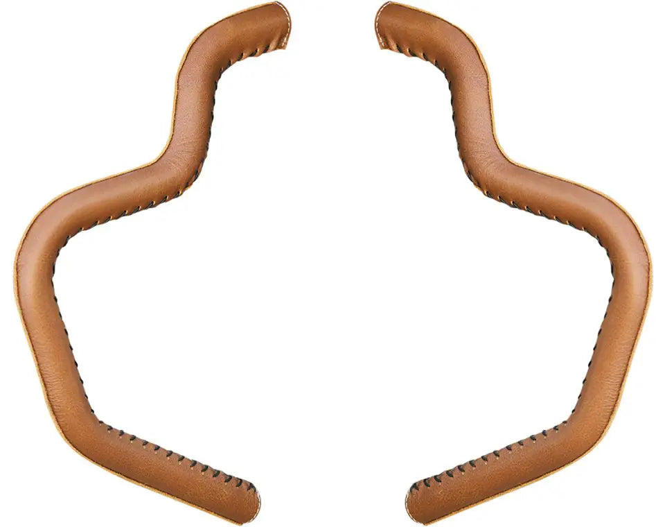 Indian Motorcycle Genuine Leather Mustache Highway Bar Wraps - Pair