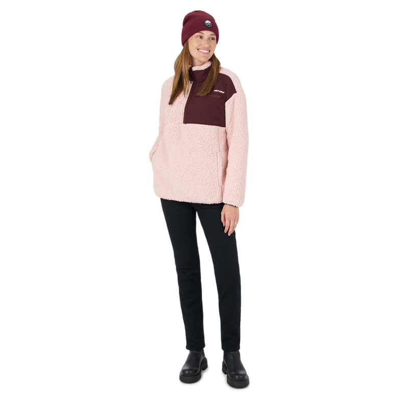 Ski-Doo Women's 1/4 zip Sherpa Fleece
