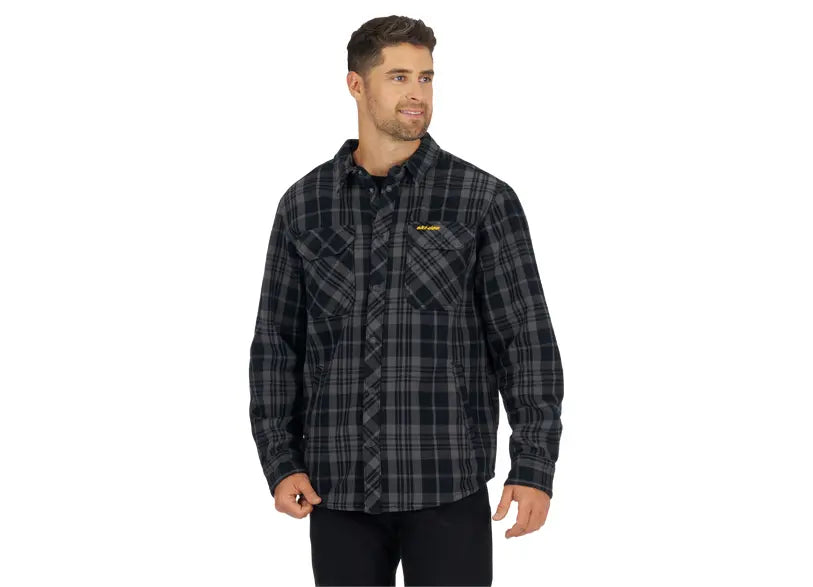 Ski-Doo Men's Plaid Bonded Overshirt