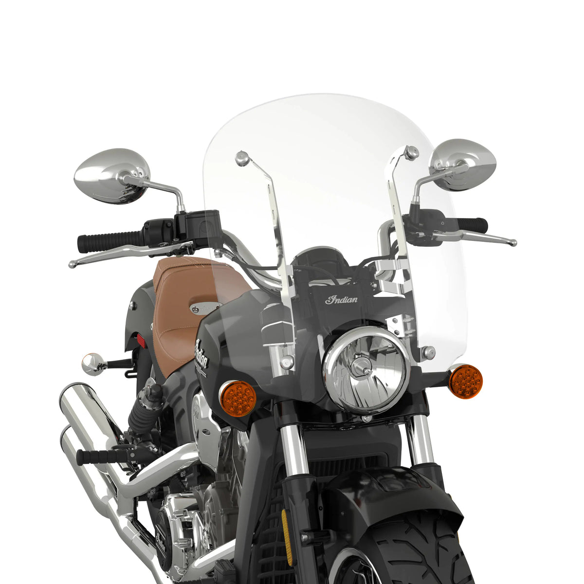 Indian Motorcycle Polycarbonate 19 in. Quick Release Windshield, Chrome