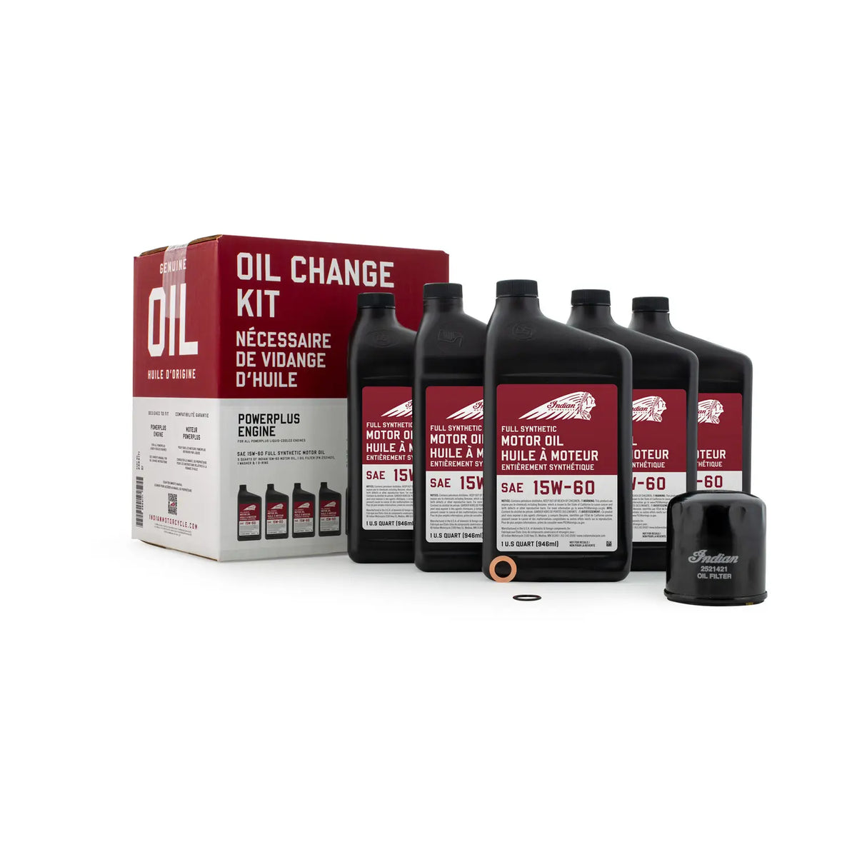 Indian Motorcycle PowerPlus Oil Change Kit Fits Indian PowerPlus