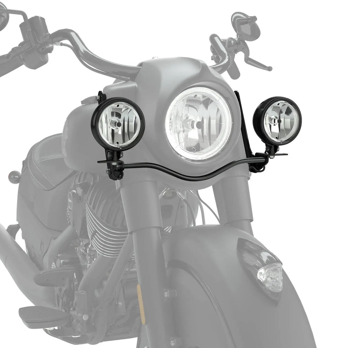 Indian Motorcycle Driving Lights, Gloss Black