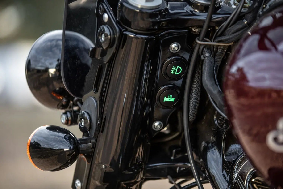 Indian Motorcycle Nacelle Accessory Switch, Cruiser Black
