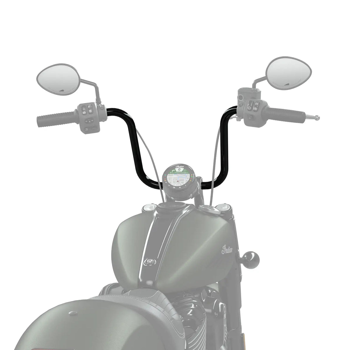 Indian Motorcycle Mini Ape Handlebars for Chief - Black