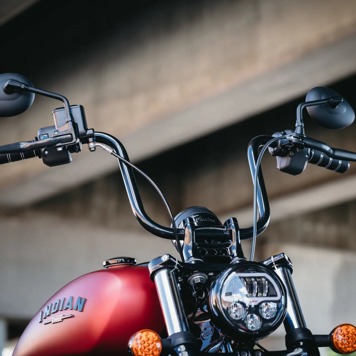 Indian Motorcycle Mini Ape Handlebars for Chief - Black