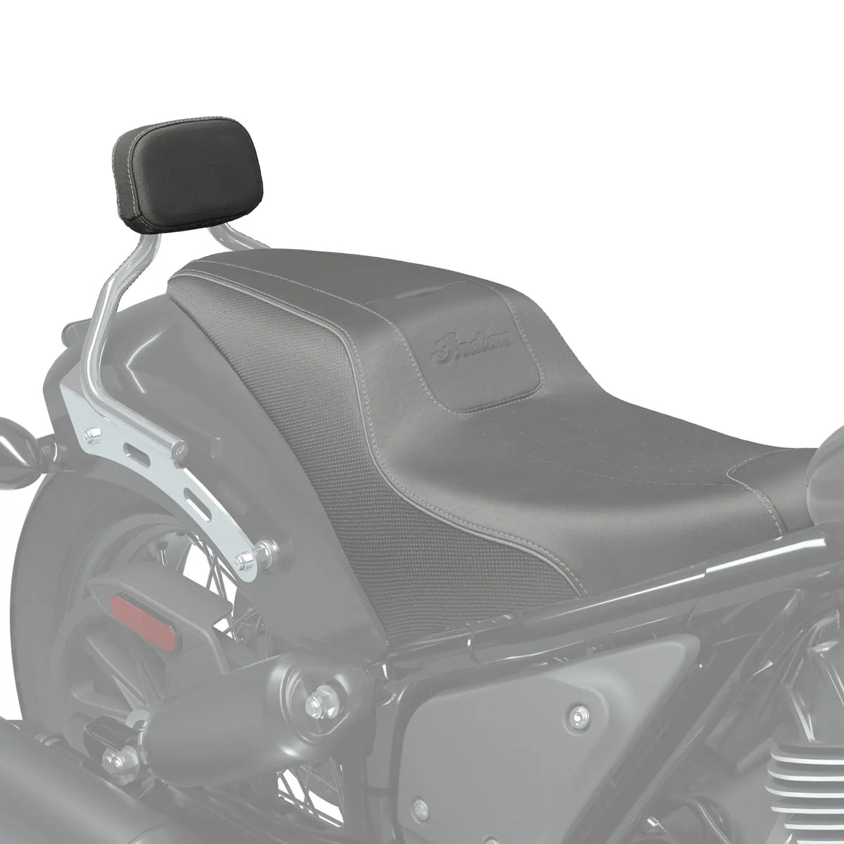 Indian Motorcycle Syndicate Low Profile Passenger Backrest Pad for Chief - Gray