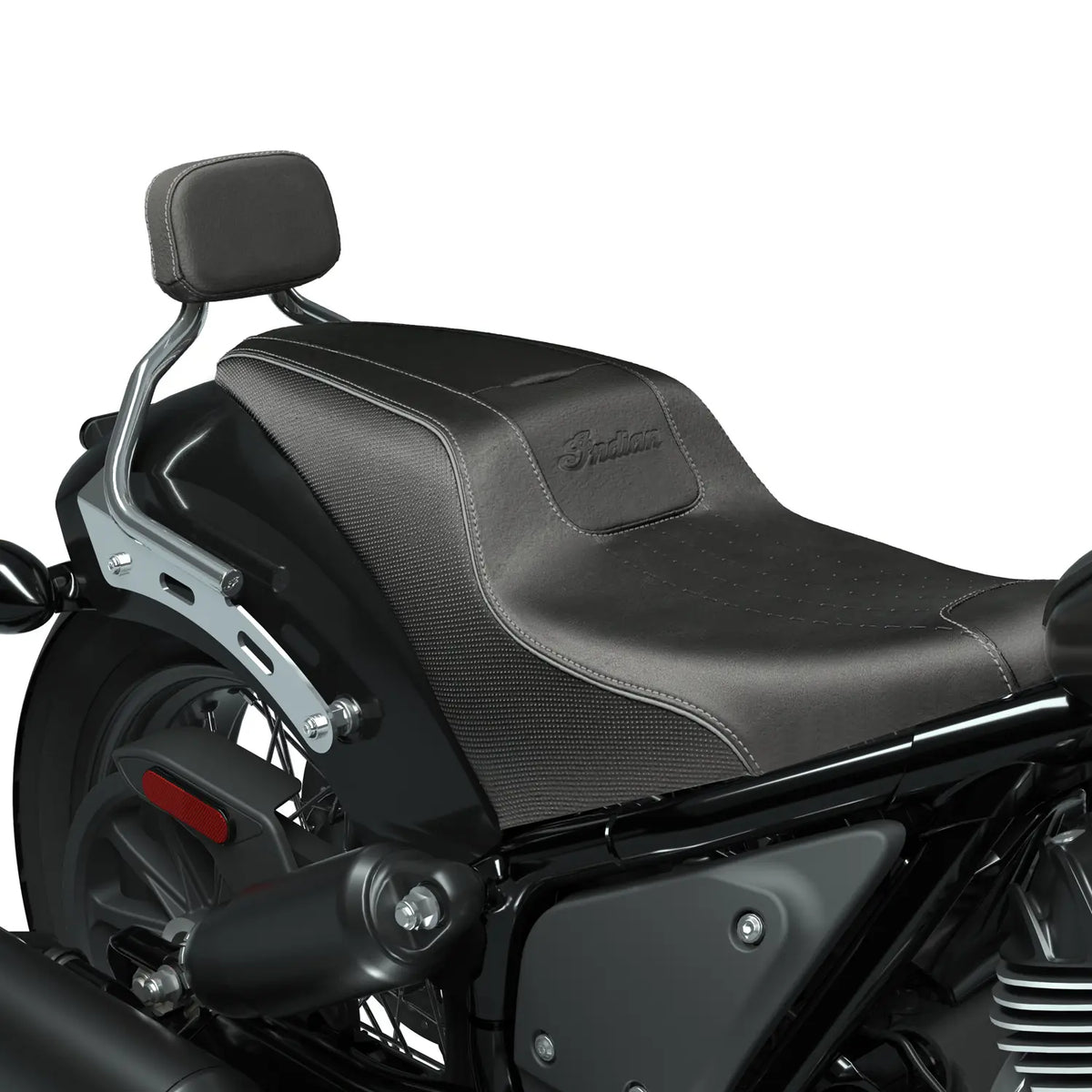 Indian Motorcycle Syndicate Low Profile Passenger Backrest Pad for Chief - Gray