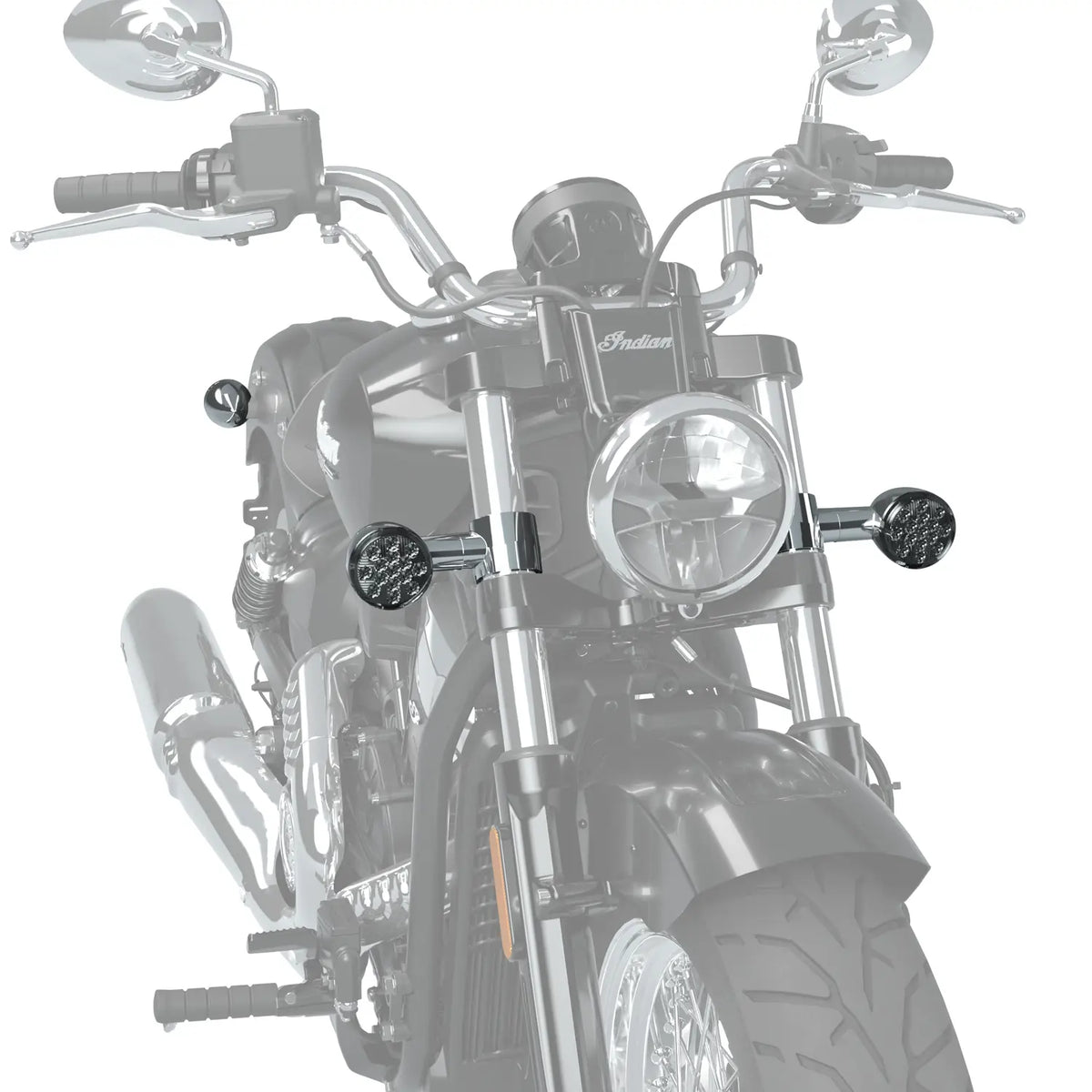 Indian Motorcycle Scout Classic Smoked Turn Signals for Scout