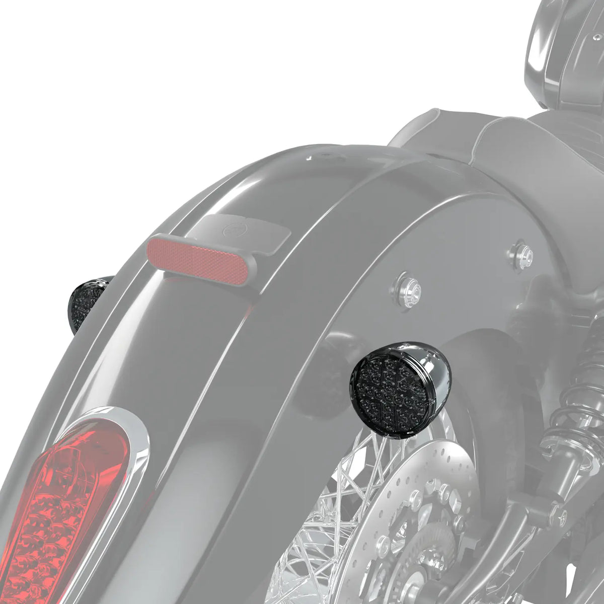 Indian Motorcycle Scout Classic Smoked Turn Signals for Scout