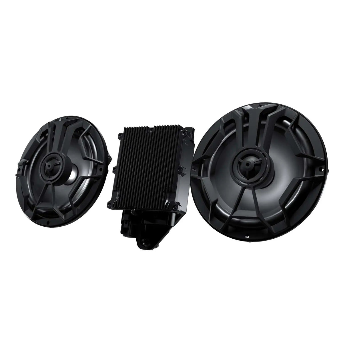 Indian Motorcycle PowerBand Audio Saddlebag Speakers with Bass Boost and UnderGlow, 6-1/2 in.