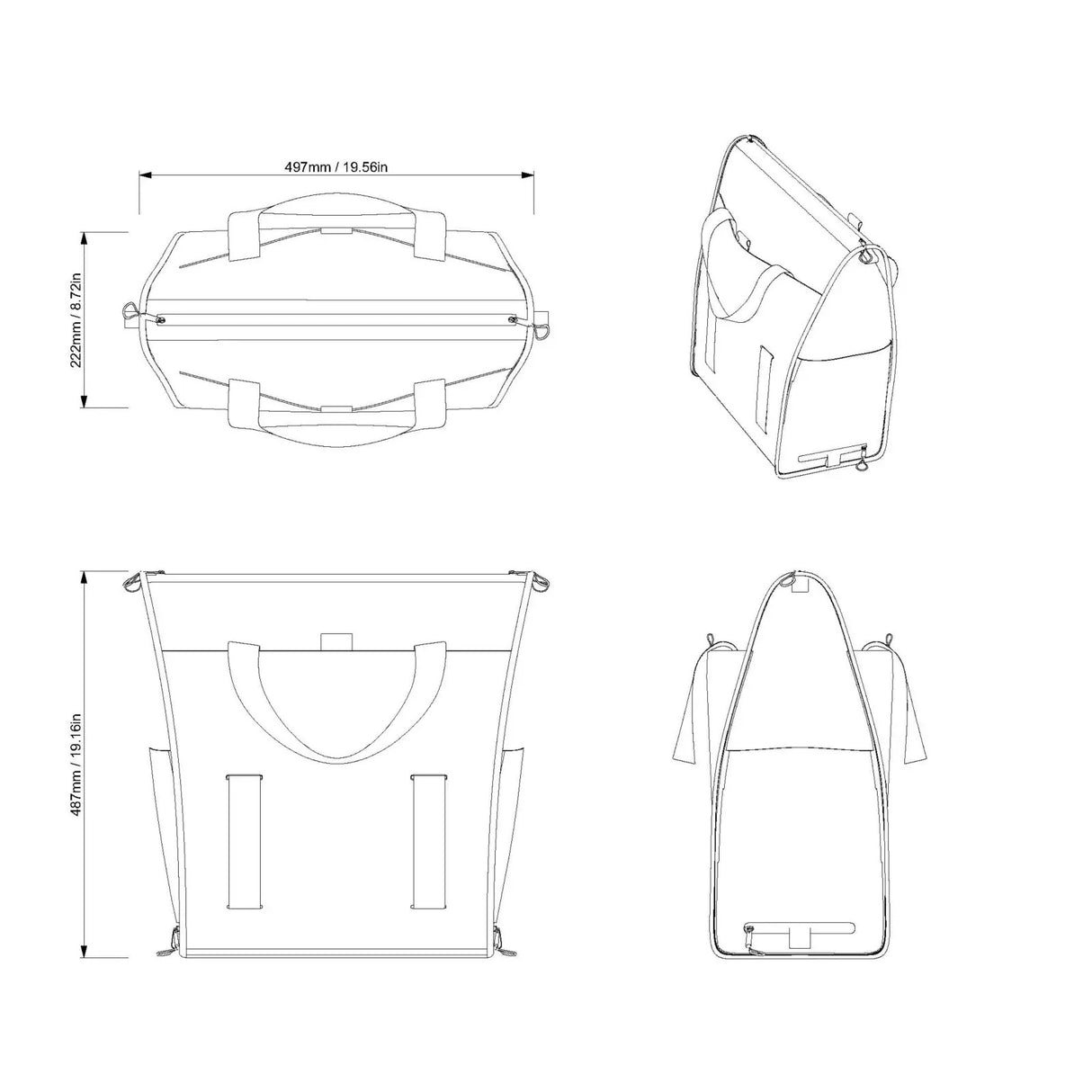 Sea-Doo LinQ 8.5 US gal (32 L) Insulated Tote Bag