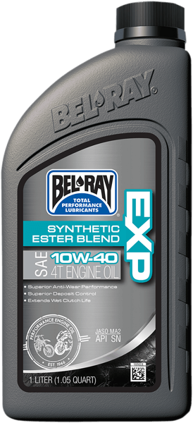 EXP Synthetic ESTER Blend 4T Engine Oil -Combines the finest quality synthetic fluids with select mineral base oils