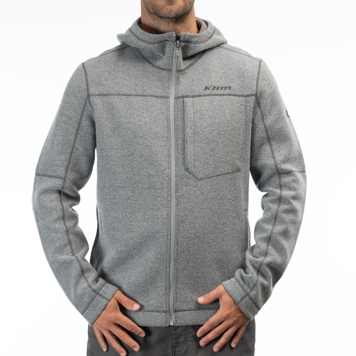 Klim Men's Bighorn Canyon Wool Blend Hooded Jacket