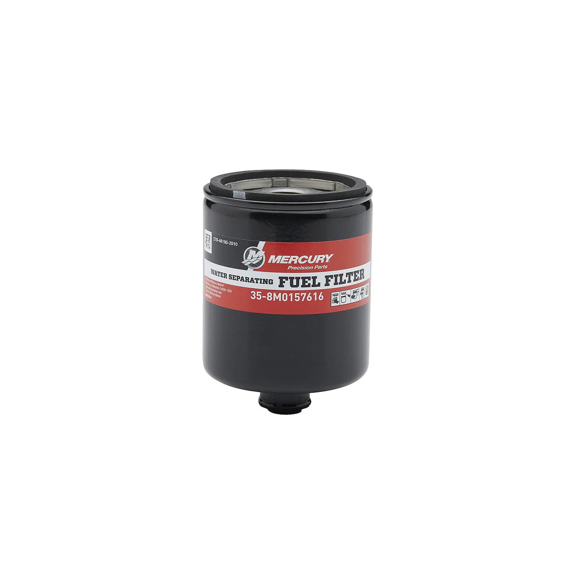 Mercury Water Separating Fuel Filter for Select L6 and 5.7L V10 300-425hp Verado Outboards - 8M0157616