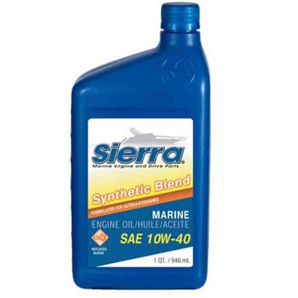 Sierra - Marine Synthetic Blend Oil 10W-40 FCW, Quart