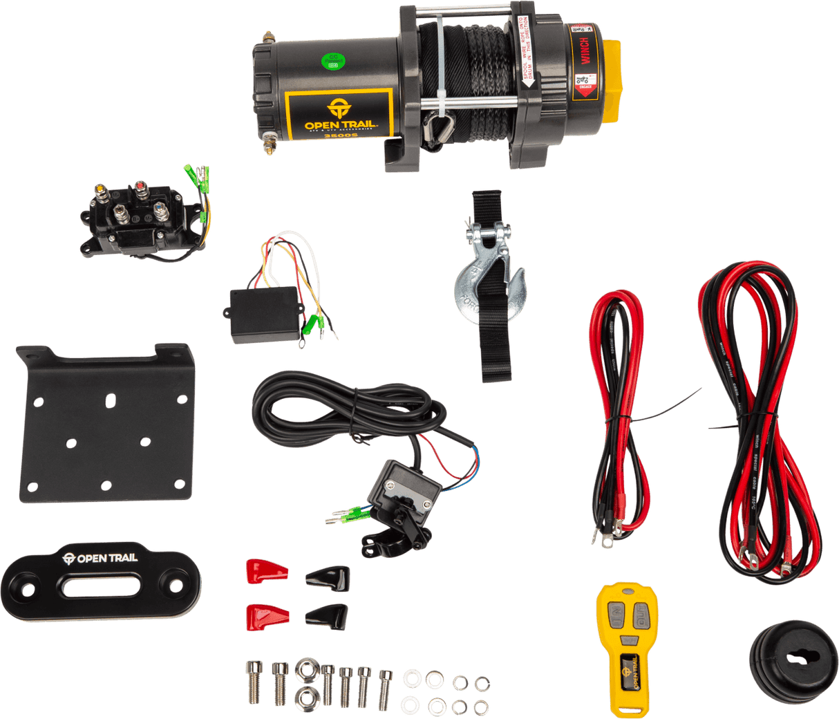 Open Trail 3500Lb Winch Synthetic Rope 191361422737 460-0130