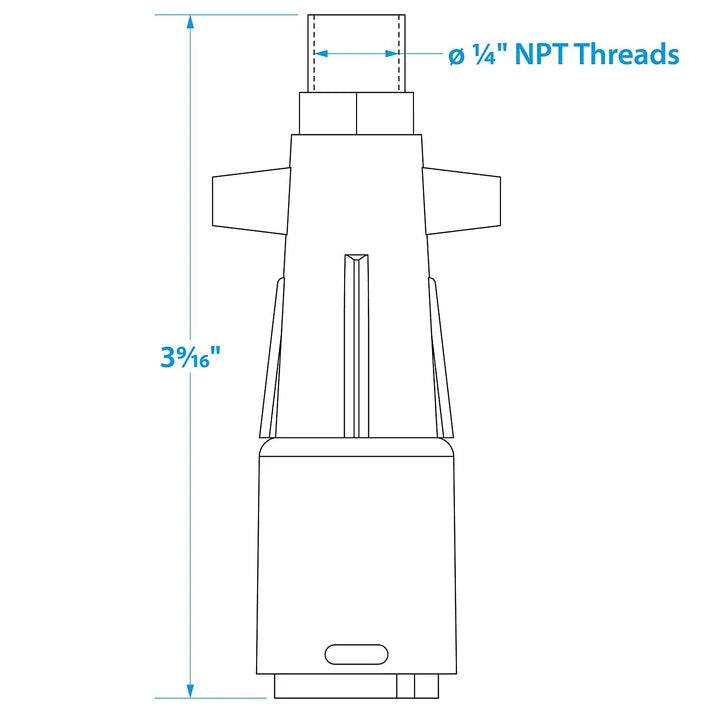 SeaChoice Deluxe Fuel Connector for Mercury - Female, 1/4in. NPT