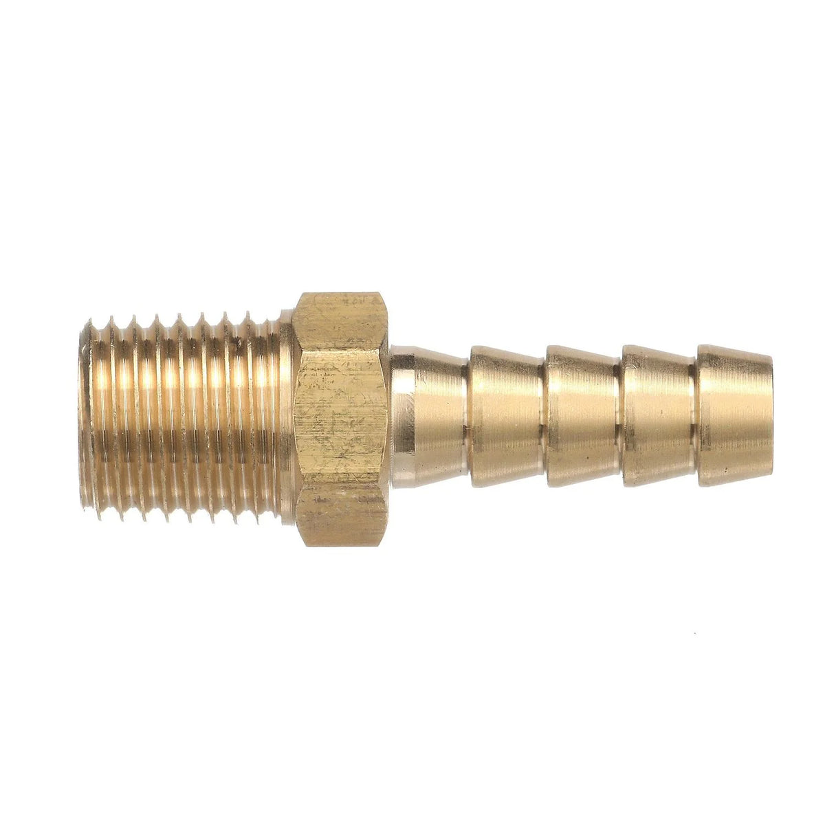 SeaChoice Brass Male Hose Barb – 5/16" Hose x 1/4" NPT