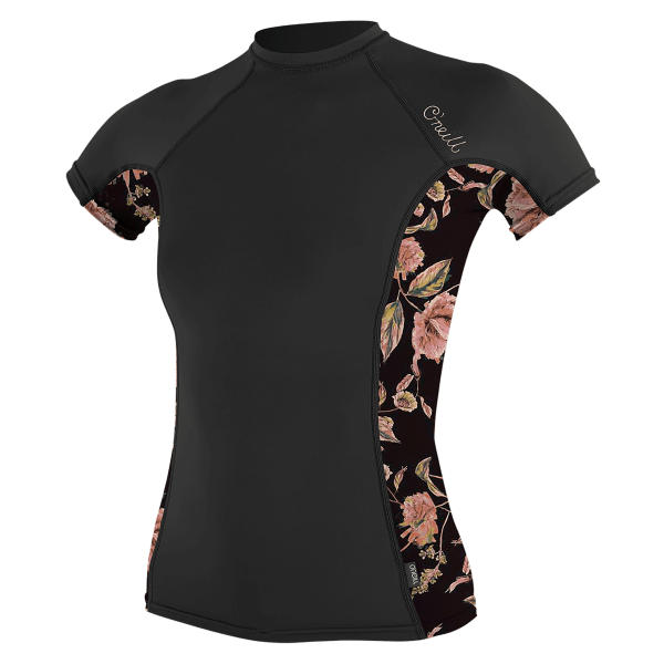 O'Neill Women's Side Print S/S Rash Guard