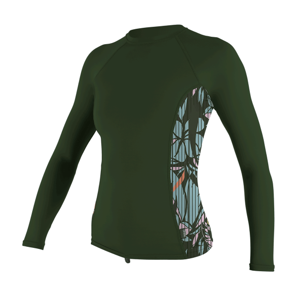 O'Neill Women's Side Print L/S Rash Guard