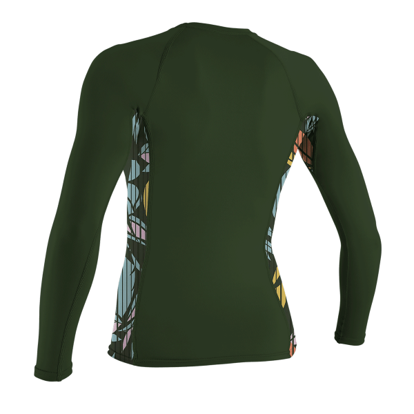 O'Neill Women's Side Print L/S Rash Guard