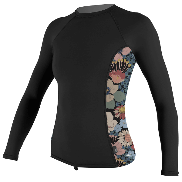 O'Neill Women's Side Print L/S Rash Guard