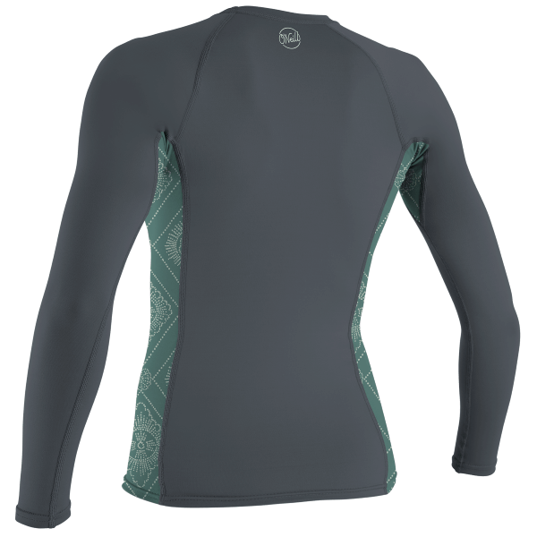 O'Neill Women's Side Print L/S Rash Guard