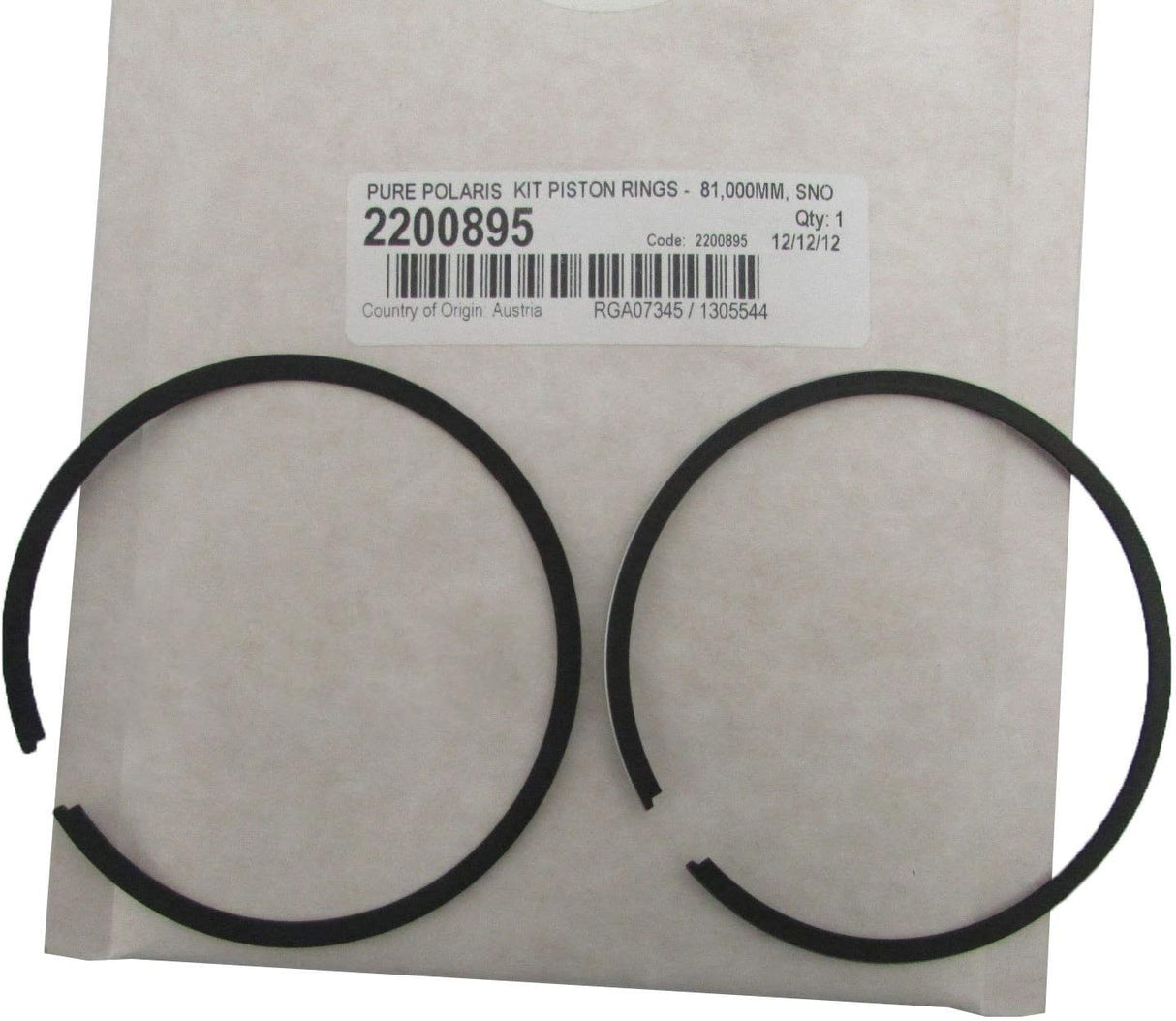 Polaris Piston Rings Kit - OEM Part 2200895