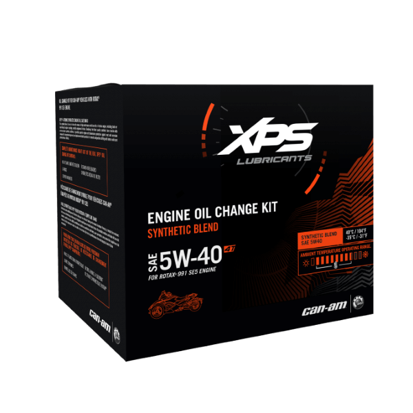 XPS Spyder 4T 5W-40 Synthetic Blend Oil Change Kit For Rotax 991 (Se5) Engine