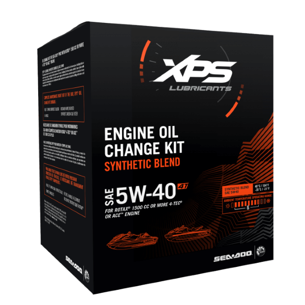 XPS Sea Doo 4T 5W-40 Synthetic Blend Oil Change Kit For Engines Of 1500 Cc Or More