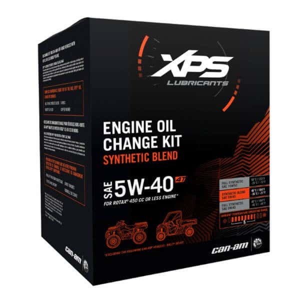 XPS Can-Am 4T 5W-40 Synthetic Blend Oil Change Kit For Rotax 450 Cc Or Less Engine
